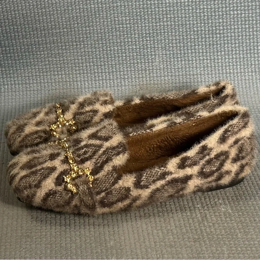 Kouaidi Women’s Leopard Print‎ Slip On Loafer Shoes Size 6 US 36 EU